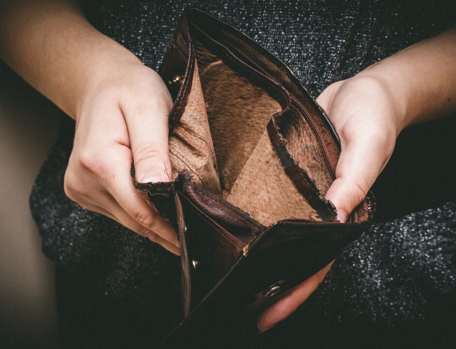 old empty wallet